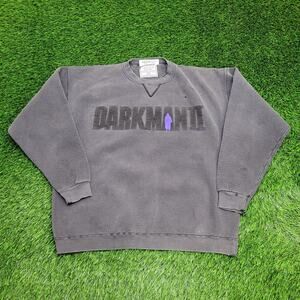 Vintage 90s Darkman-II Sweatshirt Large 25x27 Sun-Faded Crop USA